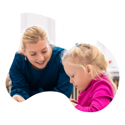 young girl focusing on task at occupational therapy in sydney