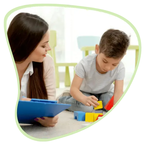 cot-f3 ot for kids with young boy playing with toys
