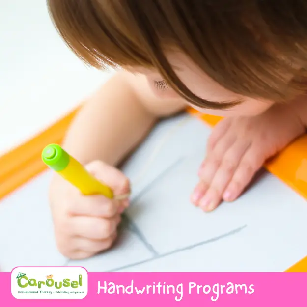 cot-ser2 paediatric occupational therapy - child practicing writing the alphabet